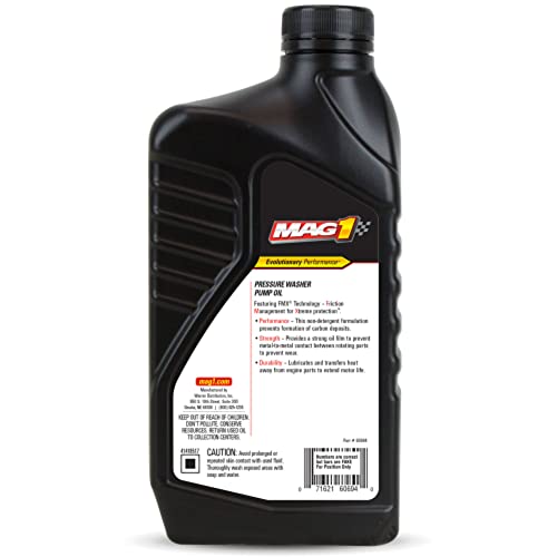 Mag 1 60694 Pressure Washer Pump Oil - 1 Quart