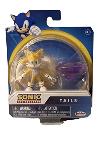 Sonic The Hedgehog Figura de acción de 2.5 pulgadas - Colas con esmeralda