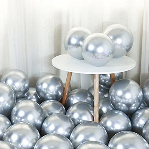 100 Pcs 5 Inch Gold Mini Metallic Balloons,Romantic Baloon Decorative Latex Balloons Thick Latex Chrome Balloons for Baby Shower Birthday Party Wedding Engagement Anniversary Festival Decorations