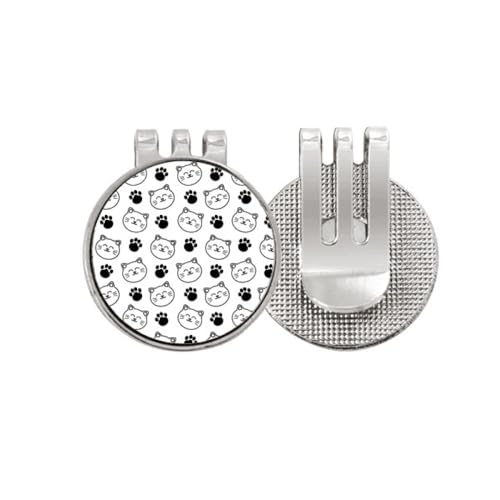 Marqueur de balle de golf magnétique émail motif animaux pour golfeurs