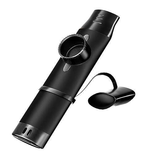 Kazoo - Professional Metal Musical Instrument with 5 Extra Membranes, Adjustable Tone for Guitar...
