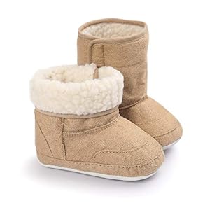 LIVEBOX Prewalker Toddler Boots Premium Soft Anti-Slip Sole Warm Winter Boots for Infant Baby Girls