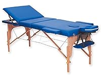 GiMa 44011 Massageliege aus Holz mit 3 Sektionen, Blau