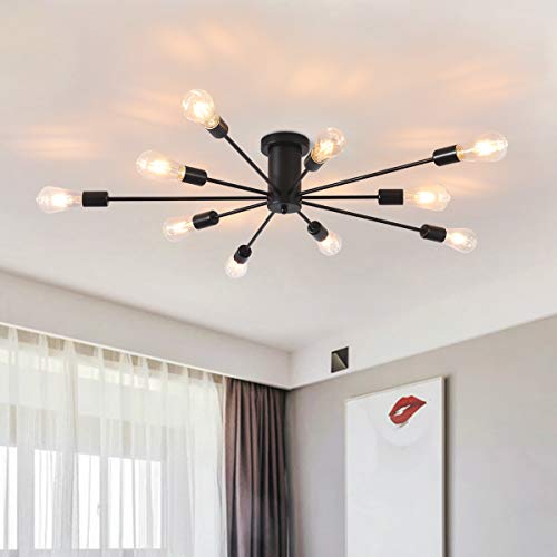 Garwarm 10-Light Sputnik Chandelier