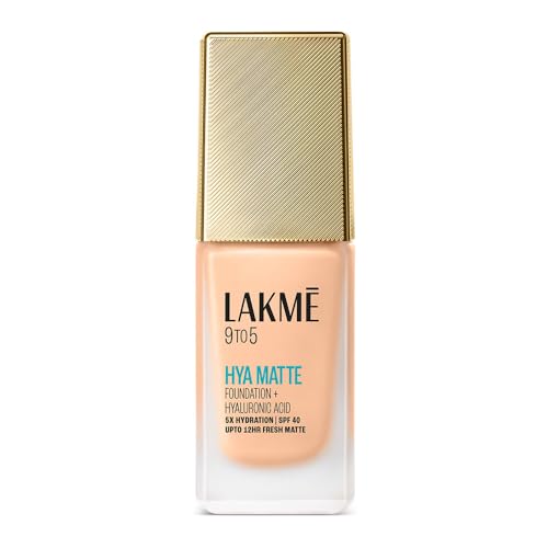 Lakme 9to5 Hya Matte Foundation + Hyaluronic Acid Cool Ivory – 25ml