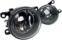 Par do Farol de Milha Universal (Borda preta Vidro)