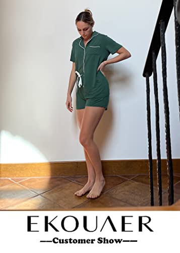 Ekouaer-Women-Classic-Soft-Short-Pajamas-Set Ekouaer-Women-Classic-Soft-Short-Pajamas-Set