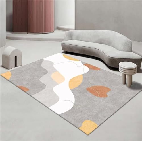 Tapis de bureau sol gris minimaliste moderne 200x300cm - 2