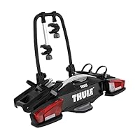 Thule VeloCompact Fahrradträger, Fahrradträger Anhängerkupplung Black/Aluminum, 2 Bikes