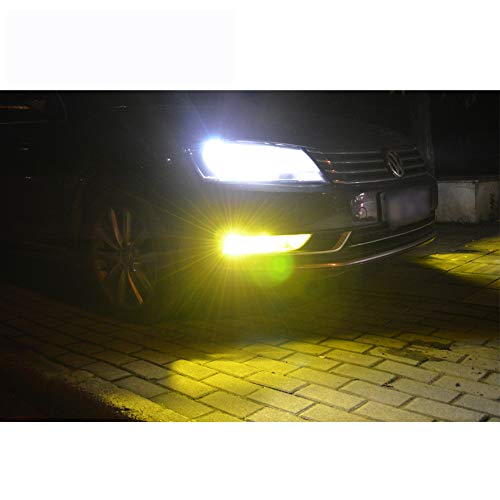 CALAIS Extremely Bright 9005 LED Fog Light Bulb Yellow 2000 Lumens High Power COB Chips 9005 HB3 LED Fog Lights Lamp Bulbs Replacement (Set of 2) - Thumbnail 4