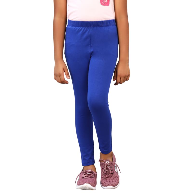 Image of ZION Leggings for Girls - Cotton Regular Fit Ankle Length | Soft & Comfortable | Perfect for Every Occasion - School, Play & Beyond | Multiple Sizes & Colors