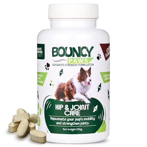 Joint Supplements for Dogs - 90 Tablets Green Lipped Mussel for Dogs, Senior Dog Joint Supplements, Advanced Strength Dog Arthritis Pain Relief with Turmeric, Glucosamine and Chondroitin - Made In UK