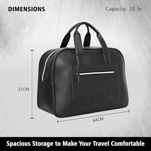 Image of Nautica 20L Compact, Stylish & Comfortable Hand Duffel Bag: Perfect for Travel, and Everyday Adventures | for Men and Women