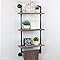Ndustral Ppe Shelf Bathroom Shelves Wall Mounted Rustc Wood Shelf Wth Towel Bar Towel Rack