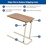 Homecraft Overbed Table, Flat Packed, Table Slides Over a Bed to Provide Conveniency, Adjustable Surface for Use with Chairs and Beds in Hospitals and Home - Image 4