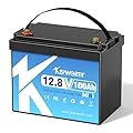 KEPWORTH 12.8V 100Ah Mini LiFePO4 Battery, Rechargeable Lithium Batteries, UP to 4000+ Deep Cycles, Grade A Lithium Iron Phosphate Battery Cells, for Boat, Rv, Solar, Trolling Motor