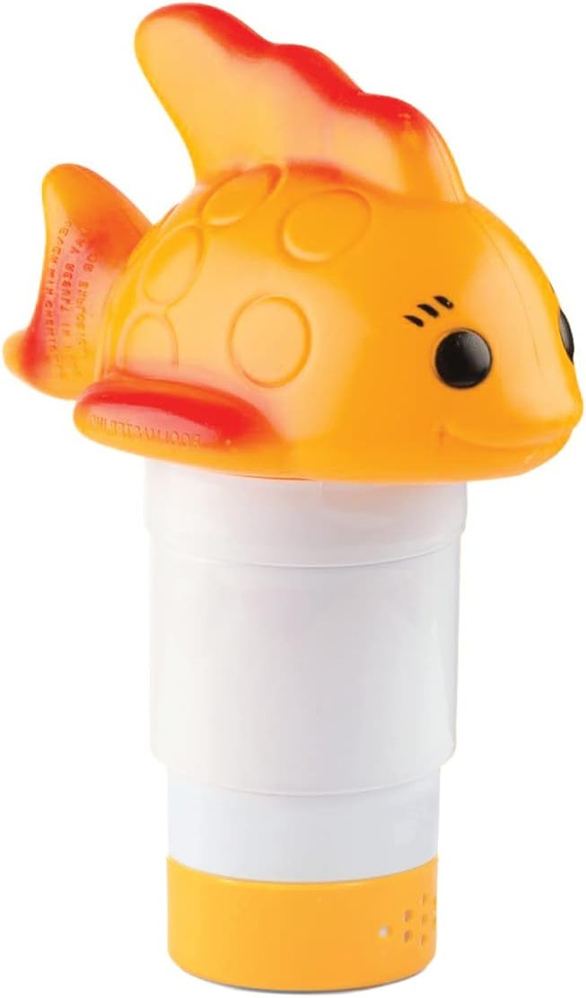 Milliard Floating Chlorine Dispenser for Swimming Pool and Spas - Adjustable Release Chlorine Tab Floater for 1" - 3" Tablets (Goldfish Pool Chlorinator)
