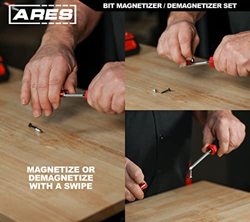 image for ARES 51002-2-Piece 19mm Bit Magnetizer/Demagnetizer Set - Works on Any