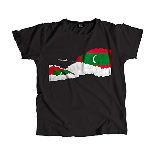 T-shirt Maldives look aéroport pour homme et femme passionnés de vol