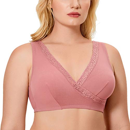 DELIMIRA Women's Plus Size Sleep Nursing Bra Support...