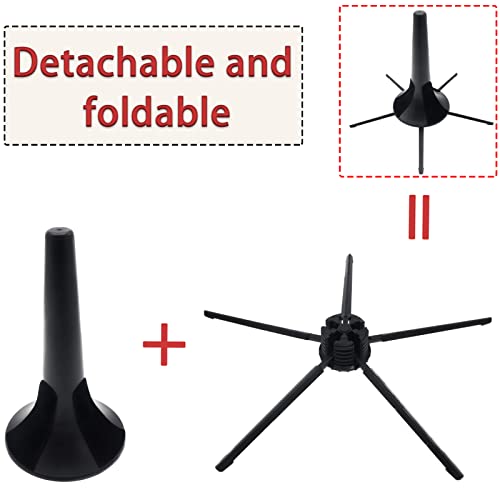 image for Cheerock Portable 5-Leg Trumpet Stand Holder, Fordable Black Metal Leg