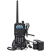 Retevis RT5 Walkie Talkie Professionali 128 Canali Allarme VOX FM Radio Flashlight 1400mAh Ricetrasmittente Lunga Distanza WalkieTalkie Professionali (Nero,1 Pezzo)