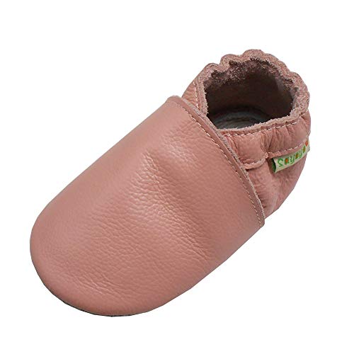 SAYOYO Lowest Best Baby Soft Sole Prewalkers Skid-Resistant First Step Boys and Girls(18-24Montrhs,Pink)