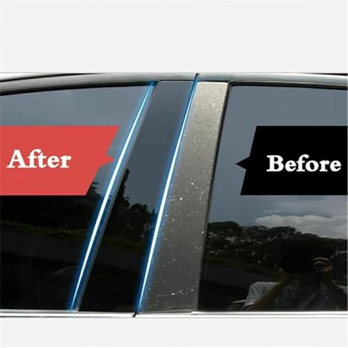 Embellecedores para ventanas de coche que cubren marcas en postes de Peugeot 2008 P24 4