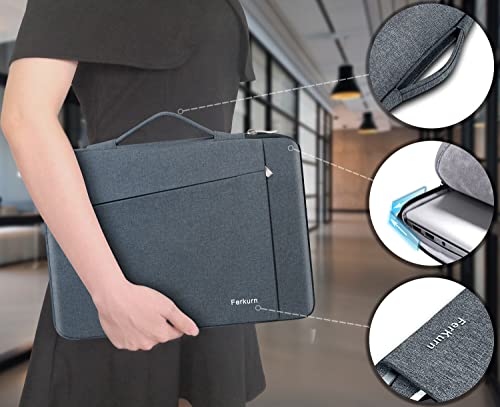 undefined Ferkurn pcケース ノートパソコン ケース 15 15.6 16インチ MacBook Pro M3/M2/M1, 15" MacBook Air M3/M2/M1, 15" Surface Laptop 6/5/4 Book 3/2,Dell G15 Inspiron, HP Pavilion, NEC,Toshiba,富士通,Lenovoレノボ Ideapad,ASUS対応(グレー) の商品画像 4