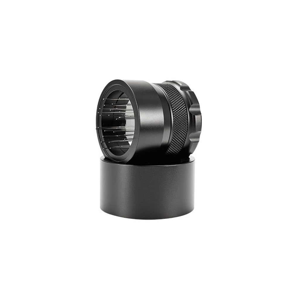 Distribuidor de café de 53 mm con aguja negra y nivelador ajustable