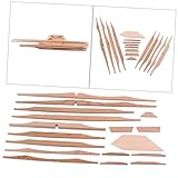 CHICAMPERA アコースティックギター用スプルースブレースウッドキット 41インチ 17ピース Diy弦楽器製作者向け補強パーツ ギターメーカー用木製アクセサリーセット