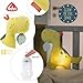 Fehn Nachtlicht Dino – Schlummerlicht & Einschlafhilfe: Kuscheltier mit „Glow-in-The-Dark“-Bestickung & Nachtlicht-Modul, für Babys & Kleinkinder ab 0+ Monaten