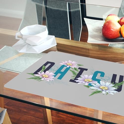 Dessous en liège napperons gris souples pour protéger efficacement la table des rayures