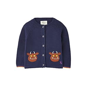 Joules Baby Girls Gruffalo Dorrie Character Knitted Cardigan – Navy Gruffalo