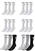Produktbild Nike 18 Paar Socken Herren Damen Sparset Tennissocken Sportsocken Laufsocken Paket Bundle SX4508 Weiß Schwarz Grau, Sockengröße:46-50, Farbe:weiß/weiß/grau