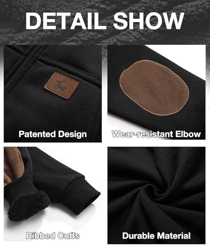 Image of SWISSWELL Unisex Boys Girls Fleece Hoodie Sherpa Lined Jacket Zip Up Hooded Sweatshirt Winter Outerwear for Kids