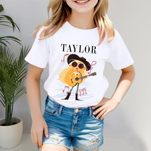 Girls Shirt for Music Lovers Cotton Concert Party Holidays2