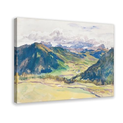 Impression sur toile John Singer Sargent Dolomites cadre suspendu salon 40x61 cm