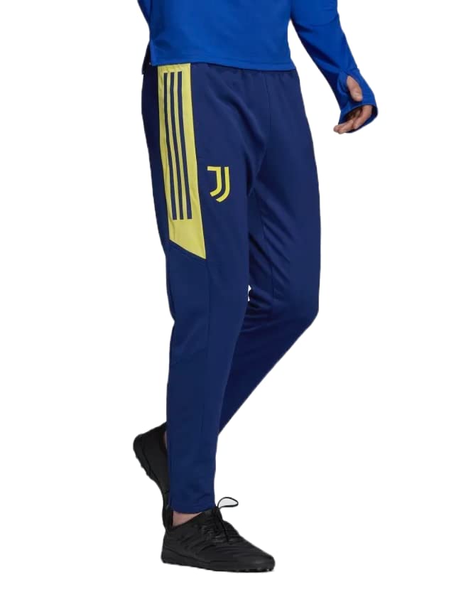 Pantalon Juventus Adidas Condivo slim homme pour entraînement de football bleu M