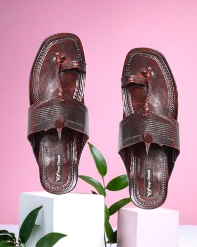 Image of Kolhapuri Chappal for Men|Kolhapuri Slippers for Men|Kolhapuri Shoes for Men|Leather Slippers for Men|Wedding Slippers for Men-A1