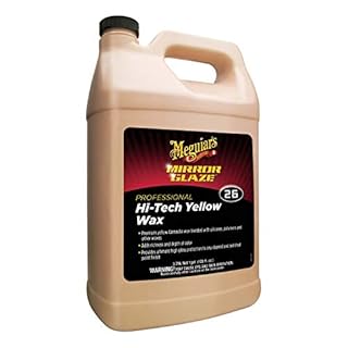 Meguiar’s Professional Hi-Tech Yellow Wax M2601, Versatile Liquid Car Wax Offers Durable Paint Protection, Rich Color, and Shine, Clear Coat Safe Formula Can Be Applied by Hand or DA Polisher, 1 Gal