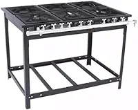 Fogão Industrial a Gás Baixa Pressão 6 Bocas com Espera Forno Vap6 Venâncio