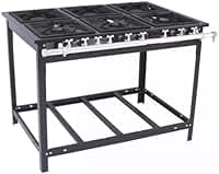 Fogão Industrial a Gás Baixa Pressão 6 Bocas com Espera Forno Vap6 Venâncio