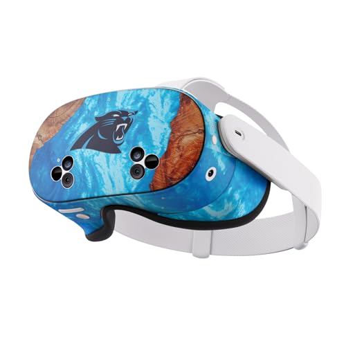 Autocollant Meta Quest 3S NFL Carolina Panthers anti-rayures vinyle