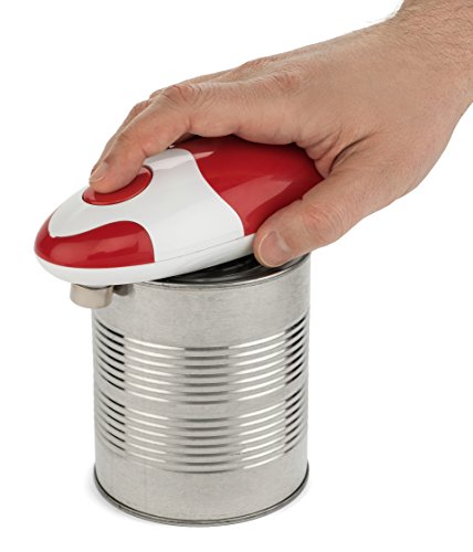 Bartelli Soft Edge Automatic Electric Can Opener - Red Battery Powered #TOP3