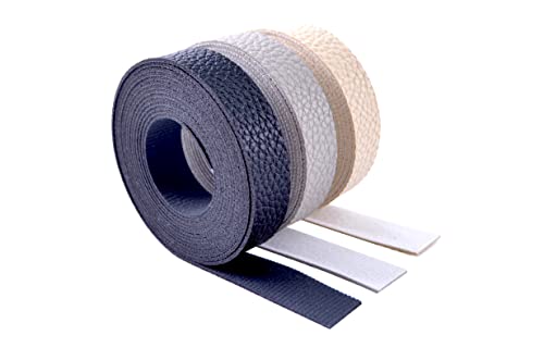 Wento 1/2''X180'' Faux Leather Strip Lychee Skin 3 Color Mixed Pu Leather Straps Belt Strips For Pet Collars,Bracelets,Belts,Keychains Diy Craft Projects #TOP2