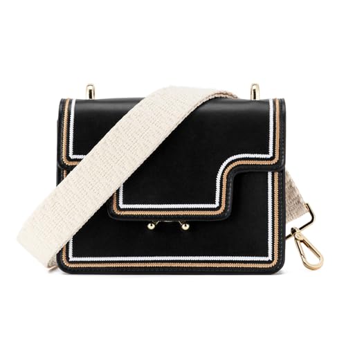 Image of ZOOEASS Wide Shoulder Strap Adjustable Replacement Belt Guitar Style Crossbody Bag Handbag Strap Multicolor Canvas Straps(Wide:1.5in)(Color29)