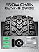 YHTAUTO Set of 2 Snow Chains 12mm for Pickup Truck SUV Passenger Car Universal Fit Tire Chains Auto-Tightening Quick Installation, Anti-slip Traction in Snow, Mud, Sand | SWC0011