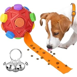 Interactive Dog Snuffle Ball,Dog Toys to relieve Boredom, Treat Ball for Slow Feeding, Foraging Skills, Food Training and Stimulating Cloth Strip with Hidden Food Dog Puzzle Toys for Medium Small Dogs