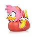 TUBBZ Sonic The Hedgehog Amy Rose Collectable Duck Vinyl Figure - Official Sonic The Hedgehog Merchandise - TV Movies & Games
